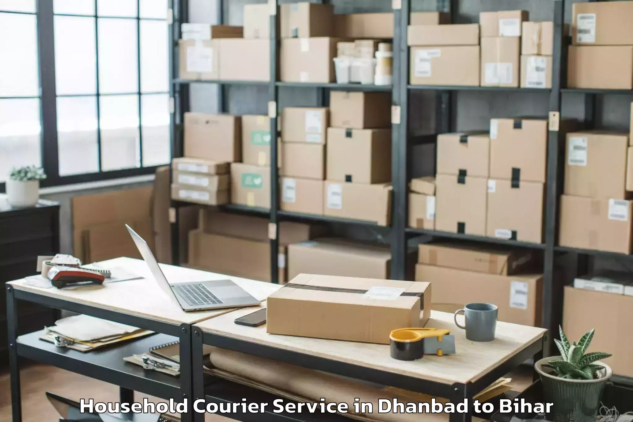 Quality Dhanbad to Gravity Mall Household Courier